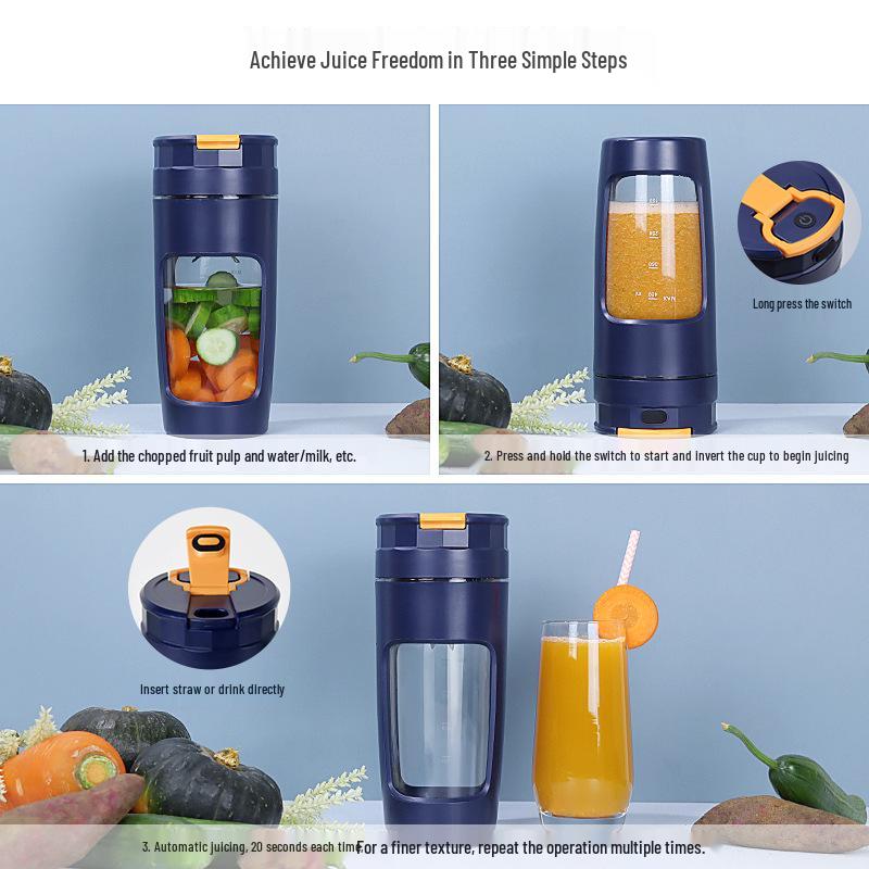 Portable Electric Juicing Cup: Automatic, Silent, Fresh Juice Maker for Home
