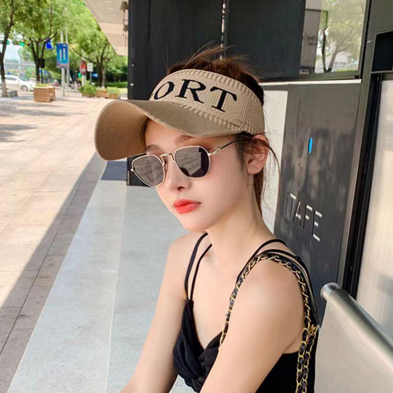 Women's Korean Style Summer Sun Visor - UV Protection Tennis Hat