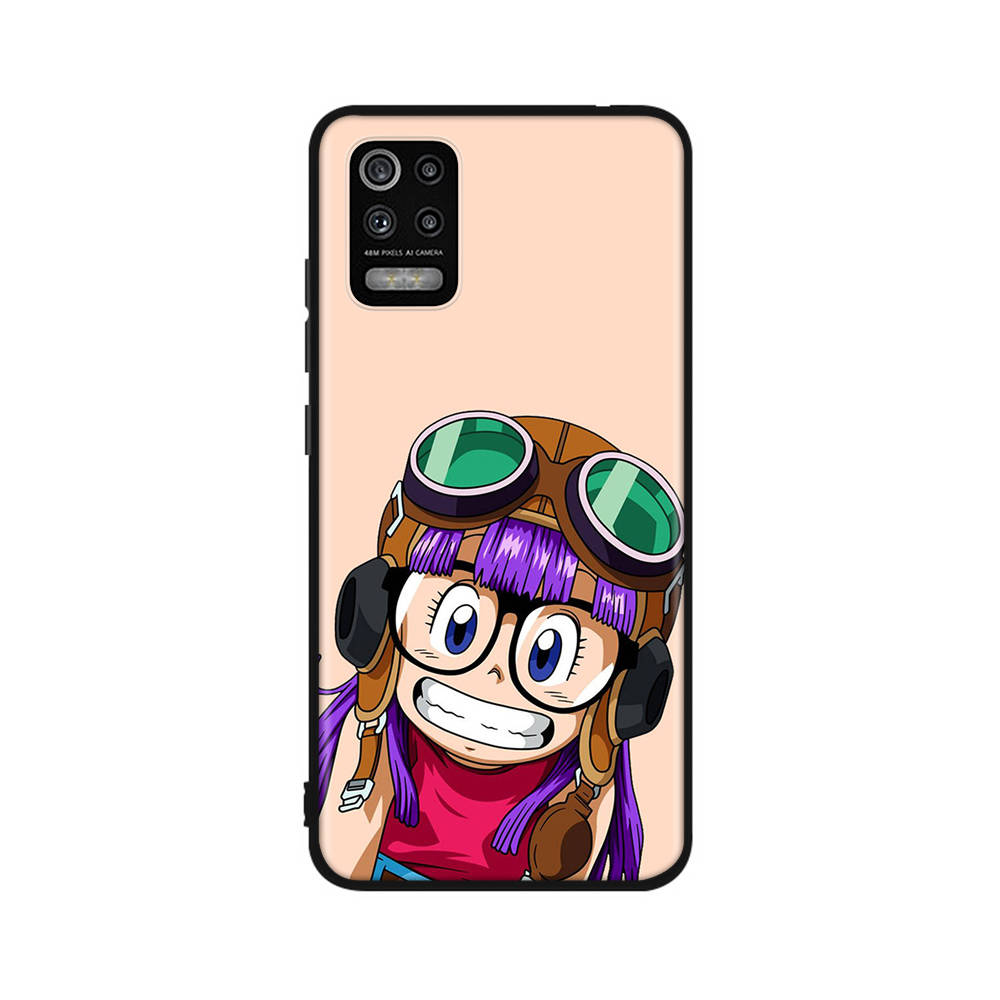 

DT34 Доктор. Чехол Slump Arale для Samsung A04 A14 A23 A34 A54 M23 M33 M52 M53 Realme 10 9 C30S C35 C55 VIVO Y02S Y21 Y33S Y51 X80 Pro Прозрачная крышка Samsung A8 Plus 2018 ирис
