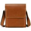 Men's Genuine Leather Shoulder Bag Crazy Horse Leather Messenger Bag Popular Retro First-layer Cowhide Flip Bag iPad Bag