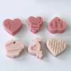 Pink Color Handmade Molds Creative 6-grid Multi Love Silicone Mold Romantic Valentine's Day DIY Chocolate Candy Molds Accessory
