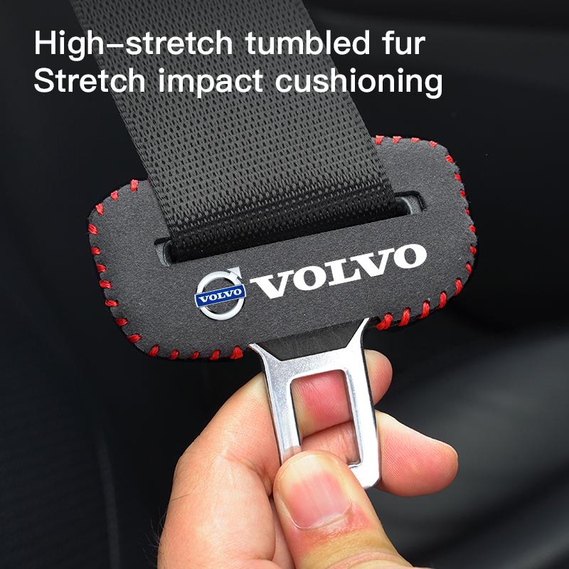 Car Seatbelt Buckle Cover Seat Belt Anti Scratch Protector Case For Volvo ES90 EC40 EX40 EM90 XC90 V90 V60 XC60 V40 S80 S60 S90