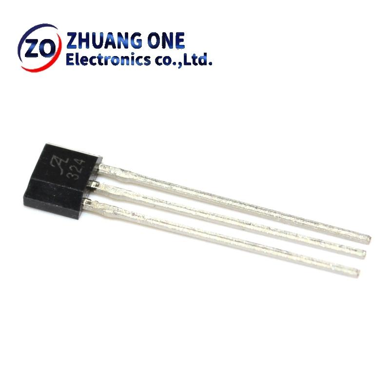 5pcs A1324LUA-T SIP-3 A1324LUA A1324 324 SIP3 Hall Effect Sensor Low Noise Linear with Analog Output High precision Linearity