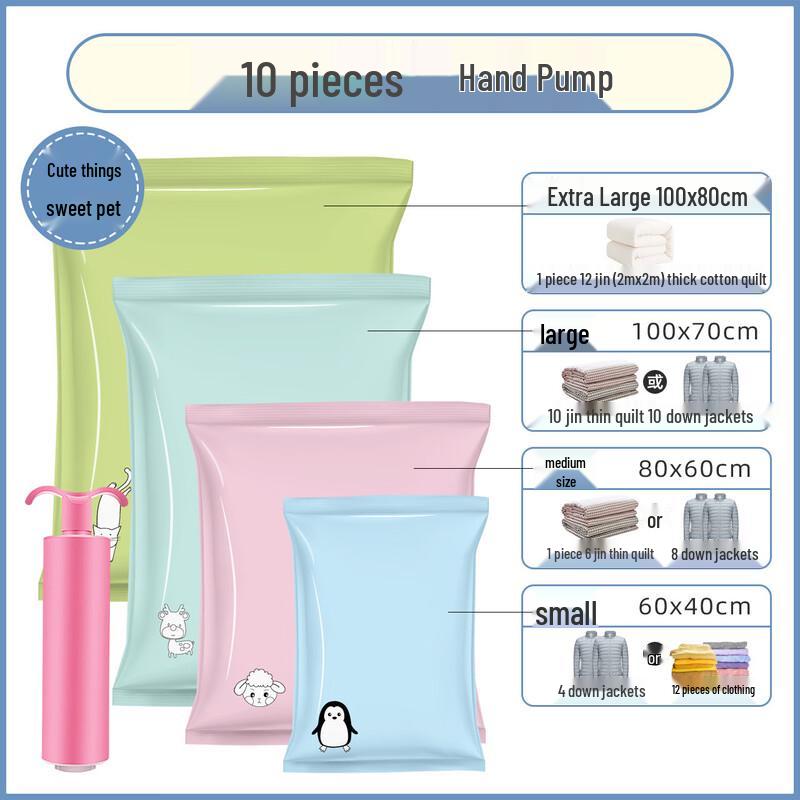 Handun Vacuum Storage Compression Bag Set Large (100x70cm)