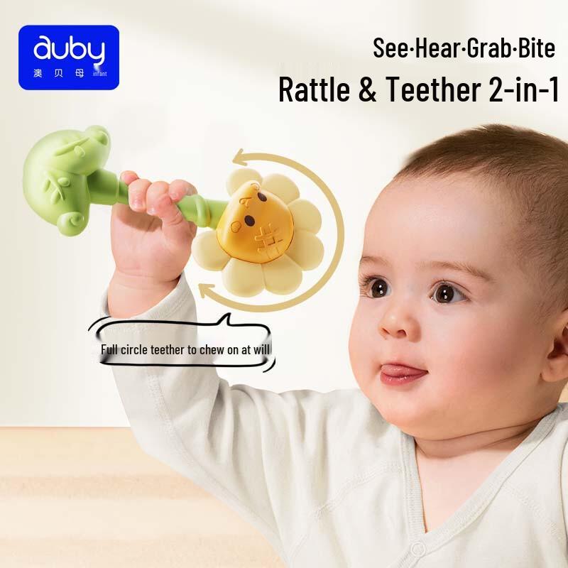 

Auby Sunflower Baby Rattle Teether