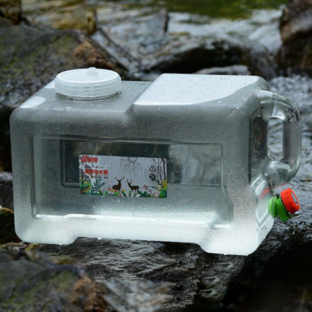 Camping Water Container Carrier Extension Hose Large Capacity Storage Jug with Spigot for