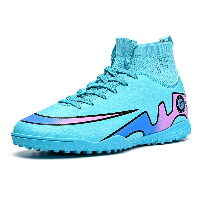 A pair of 2025 football shoes, women's broken nails, high-top training shoes, boys and teenagers, student competition, spike sneakers