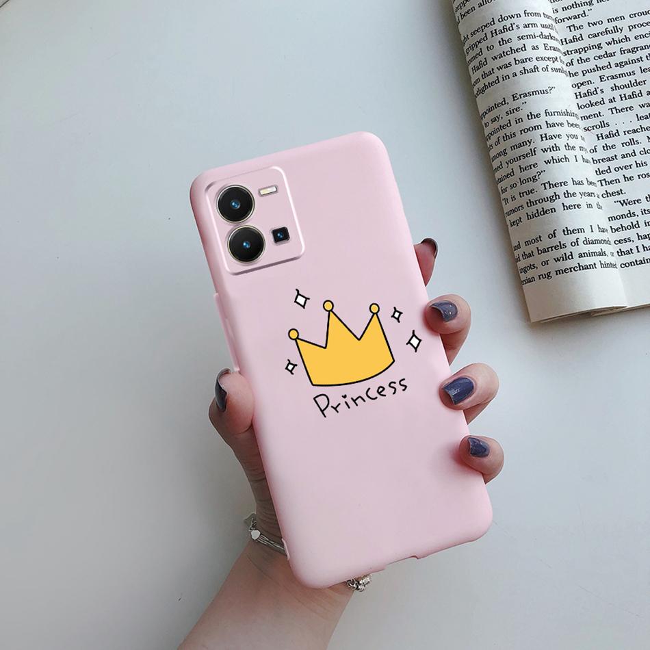 For VIVO Y35 Y16 Y02S Y22S Y75 Phone Case Cute Cactus Painted Soft TPU Back Protector Shell Funda For VIVO Y 35 02S 22S 75 Cover