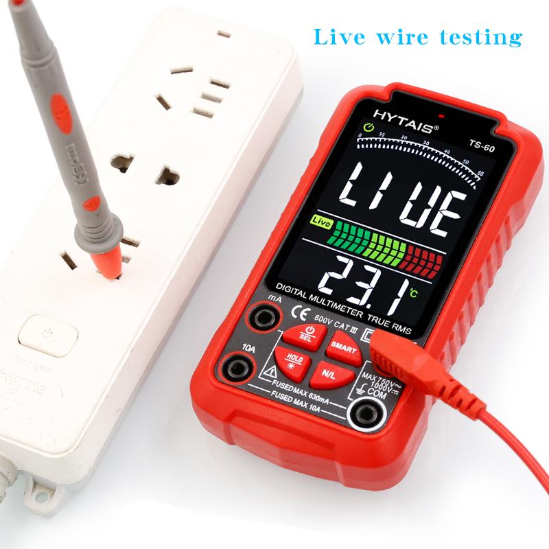 Fully Automatic Mini Multimeter with Auto Recognition of AC/DC Voltage, Resistance, Capacitance, Diodes, and Continuity Beep