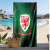 Wales Rugby Aufdruck Strandtuch Weich Tragbar Schnell?Trockenes Handtuch für Pool Sommerurlaub Outdoor Sport