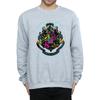 HARRY POTTER Mens Neon Hogwarts Crest Sweatshirt