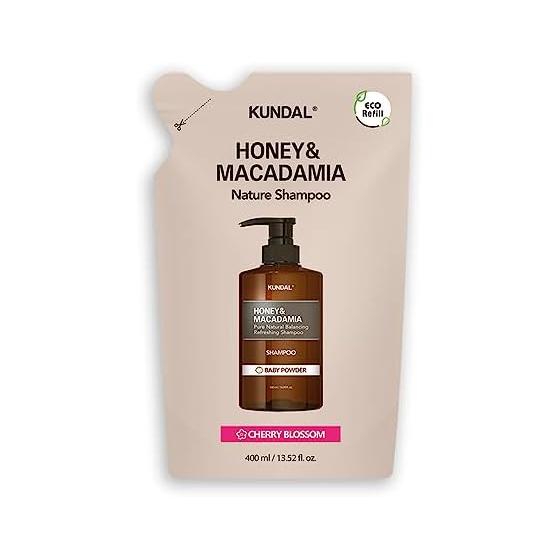 [Kundal] Cherry Blossom Scent | Shampoo Refill 400ml | Honey & Macadamia Nature Weakly Acidic Deep Cleansing Perfume Shampoo