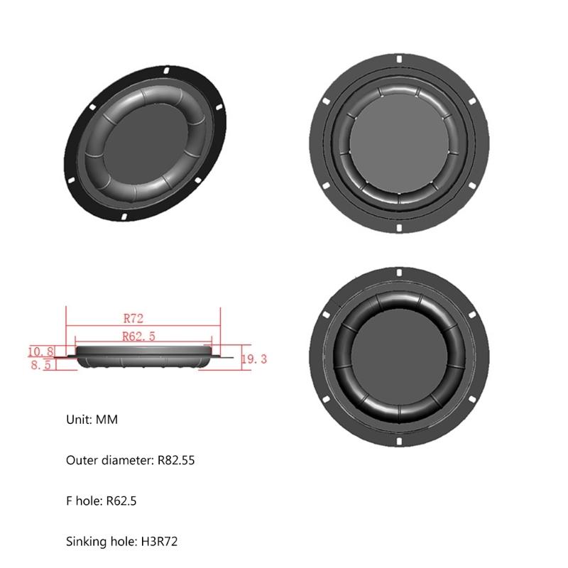 Silicone Woofer Diaphragms Vibration Plate for Improved Low Frequency Sound DIY Speaker Project for Achieve Better Bass