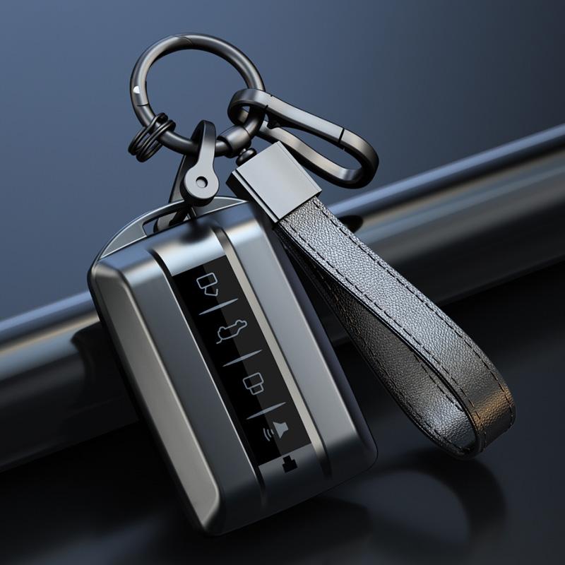 Titanium Gray For Great Wall Gwm Wey Tank 300 400 500 700 Tank300 Smart Remote Car Key Case Cover Keychain Holder Accessories