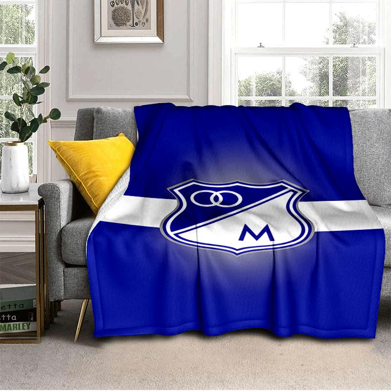 Blue Shield Emblem Millo-narios Blanket Lightweight Ideal Bedding Blanket Perfect for Travel, Living Rooms, Offices, Sofas, Fan Christmas gift