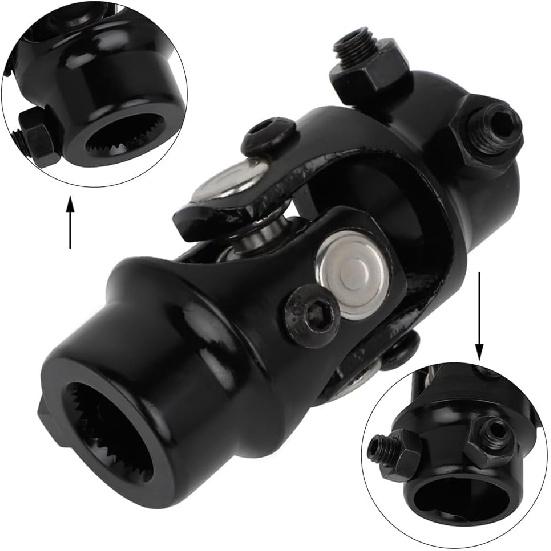 SCITOO 1" DD X 3/4-30 Spline Steering joints,length 83mm Black Single U-Joint