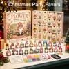 Christmas Party Favors Gnome Advent Calendar, 24 Day Countdown Box with Faux Diamond Holiday Season Toys Painting Craft Accessories, Collectible