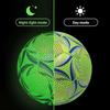 Glow-in-the-dark soccer balls, glow-in-the-dark soccer balls with 8-hour luminous effect, PU leather night sports balls