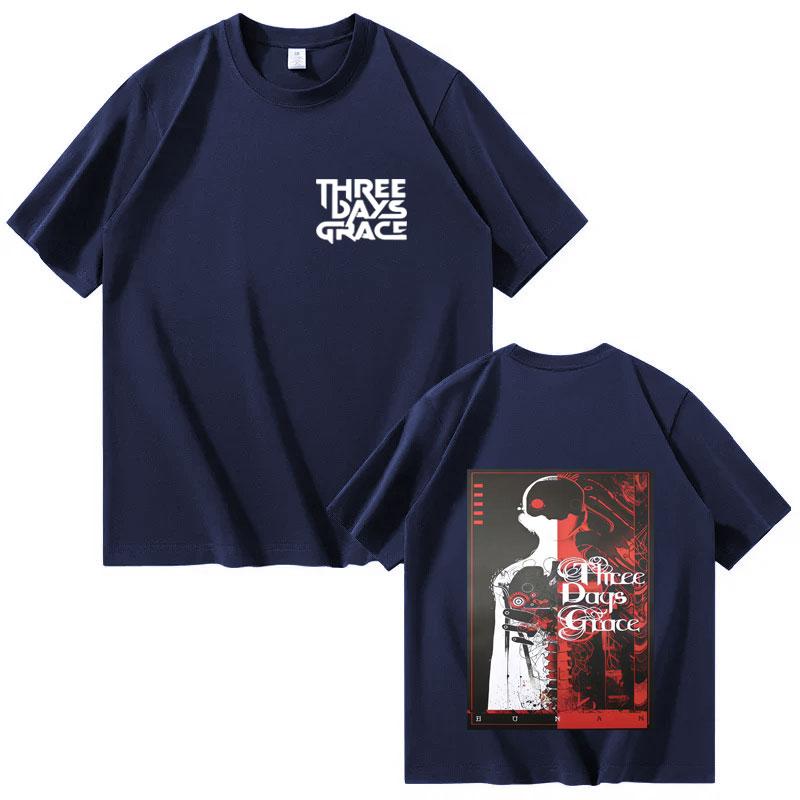 Summer Three-day Grace Human Body Album Graphic T-shirt for Trendy Men and Women 2025 Summer Pure Cotton 100% Printed T-shirt