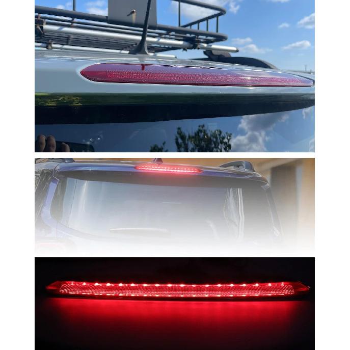 FASTCHE High Mounted Third Brake Light Rear Center LED 3rd Stop Lamp Compatible with Jeep Renegade 2015-2023 Replacement 68247167AA