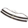 Adjustable PU Hat Band With Metal Rivet Studs Embossed Pattern For Western Costume And Everyday Wear Hat Decoration