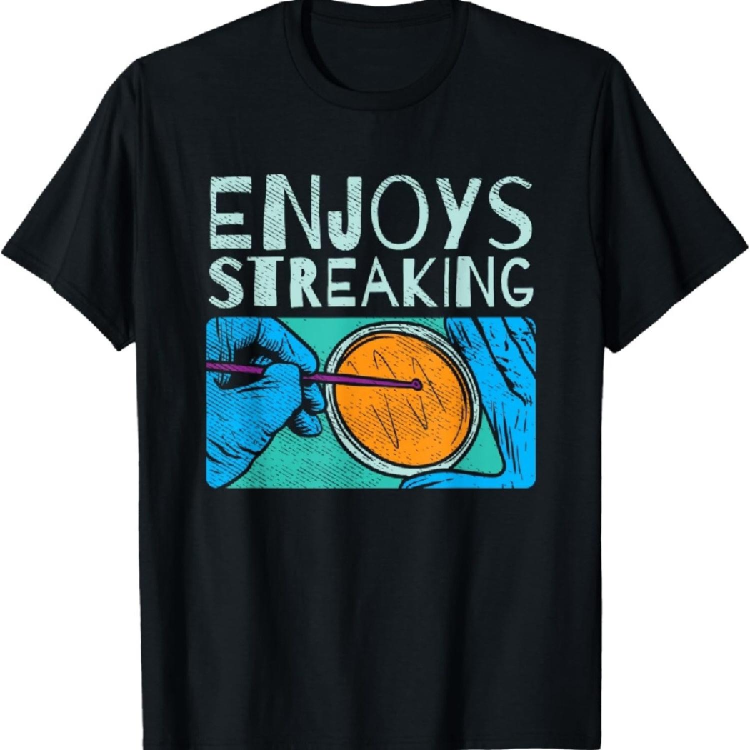 

Enjoys Streaking For Microbiology T-Shirt XXXXXL чёрный