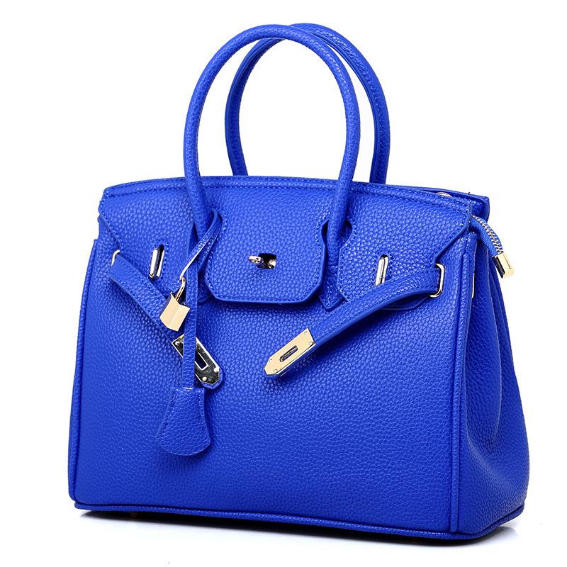 Women's Bag, New Women's Bag, Fashionable Lychee Pattern Platinum Bag, Oblique Span Shoulder Women's Handbag