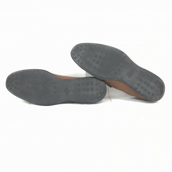 Hergestellt in Italien TOD'S Echtleder Penny Loafers Größe 27,5 cm Hellbraun(GEBRAUCHT)