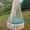 Bohemian Hand-Woven Indoor Hanging Chair Swing for Living Room Balcony Adult Hammock