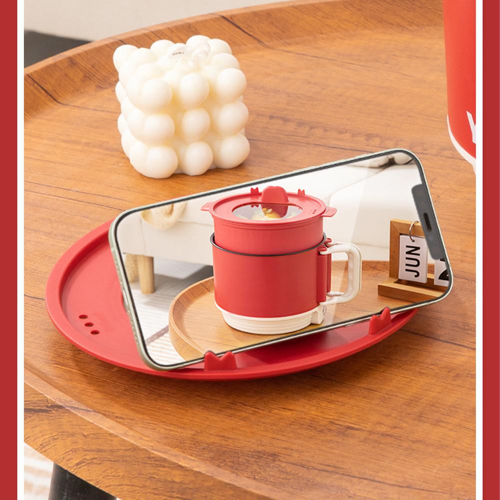 1 5L Multi-functional Electric Cooker Non-stick Coated Electric Pan Phone Holder Mini