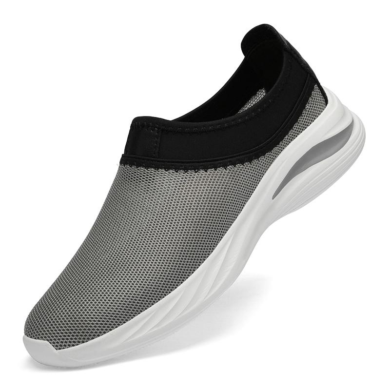 

Модные летние мужские дышащие сетчатые лоферы слипоны повседневная обувь легкие удобные балетки обувь для ходьбы для мужчин модные кроссовки 44 серый