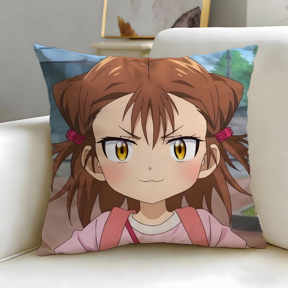 popular anime Medalist Cushion Cover Soft EasyWash Pillow Case Versatile for Couch Bed Travel and Office
