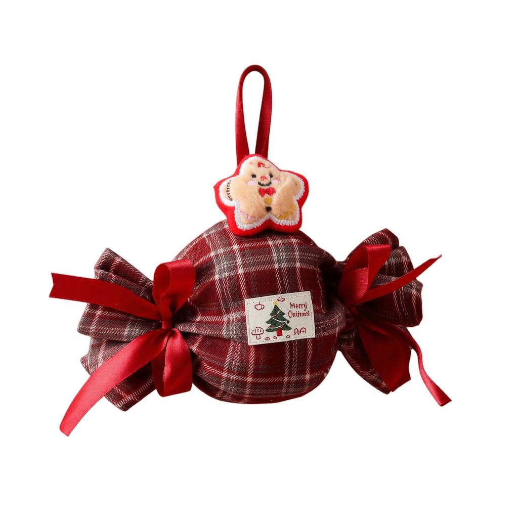 Christmas Gift Bag with Santa Design, Cute Candy Bag for Kids, Holiday Party