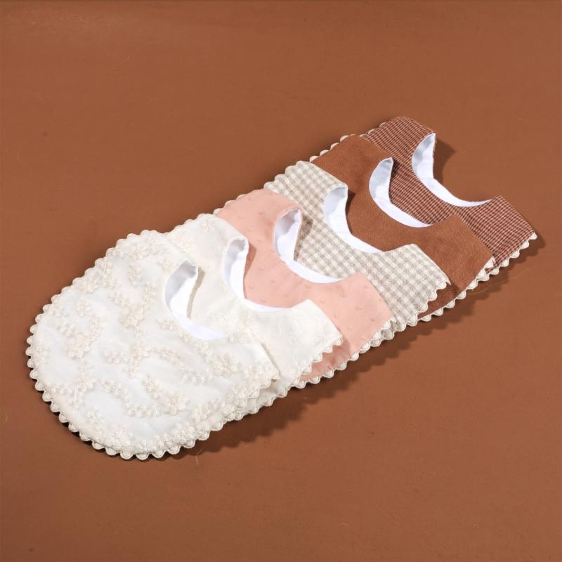 Absorbent Baby Bandana Bib Solid Color Drooling Towel Comfortable Teething Bib for Newborns To Toddler 0-24 Months