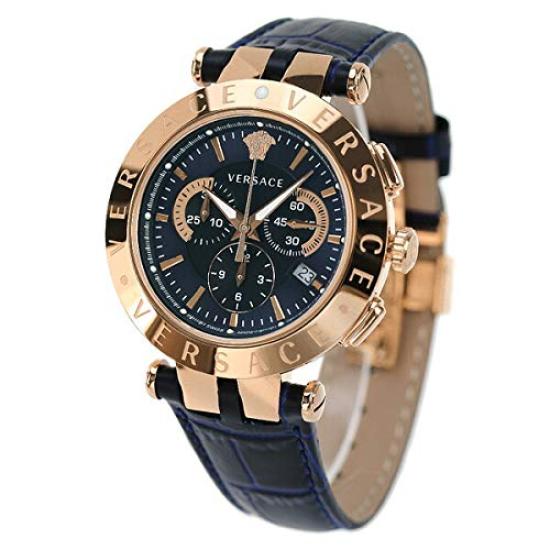 

VERSACE 42mm Chronograph Quartz Watch VERQ00120 [Versace] Men s [Item] Темно-синій