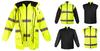 5-in-1 Warning Work Jacket, Insulated, Yellow, Size L