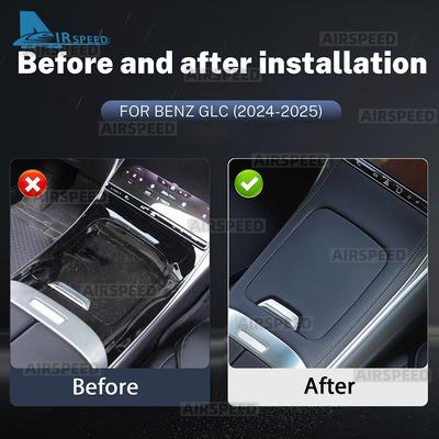 Für Mercedes Benz GLC Klasse X254 GLC260 GLC300 2025 2025 2025 Leder Mittelkonsole Panel Abdeckung Zierleiste Rahmen Innenraumzubehör