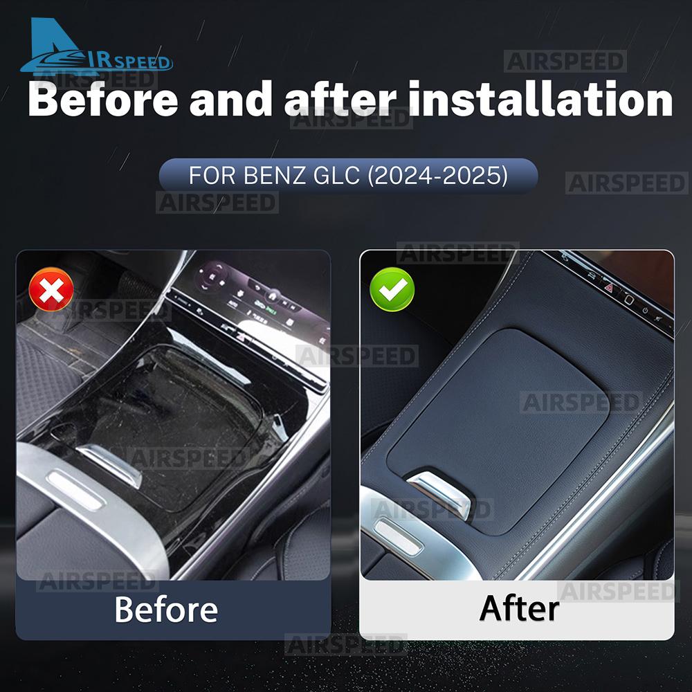 Für Mercedes Benz GLC Klasse X254 GLC260 GLC300 2025 2025 2025 Leder Mittelkonsole Panel Abdeckung Zierleiste Rahmen Innenraumzubehör