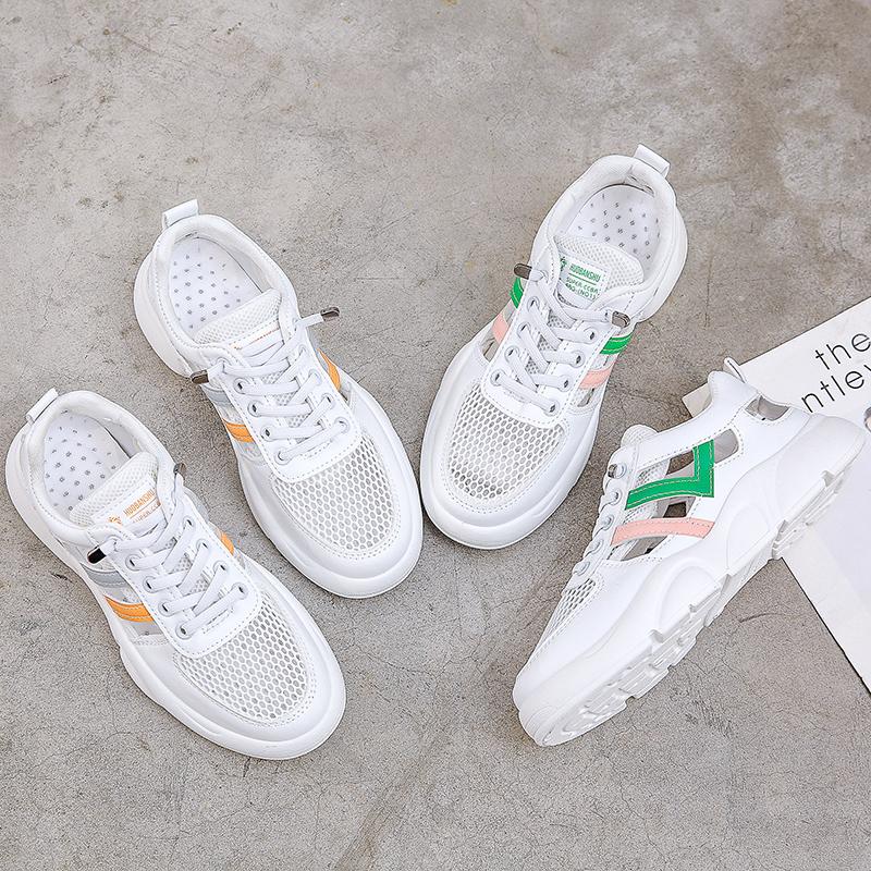 Fashion Women Sneakers 2024 Platform Casual Shoes Fashion Mesh Breathable Sneakers Lightweight Waling Shoes