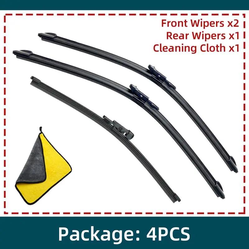 Car Windshield Wiper Blades Fit For BMW X1 E84 Rear Wiper Blades Soft Rubber Auto Front Windscreen 4PCS