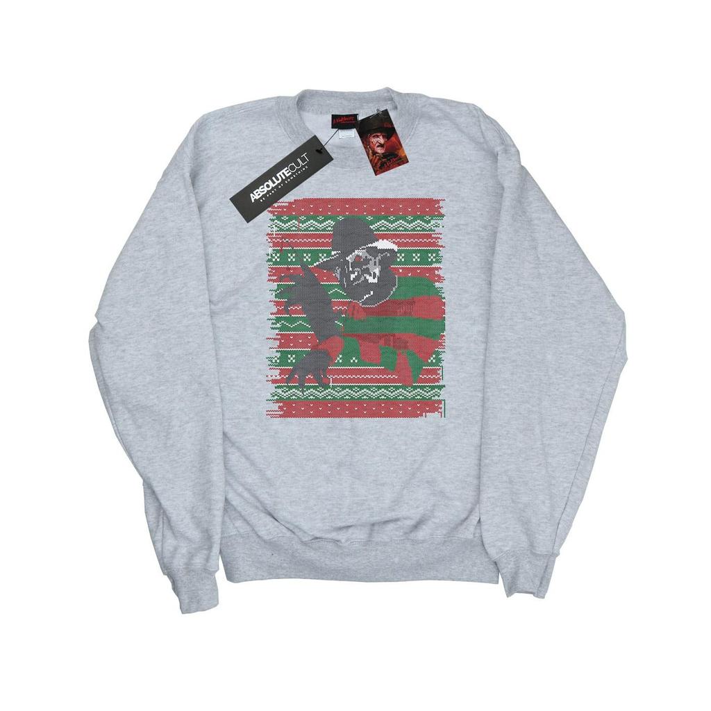 A Nightmare On Elm Street Womens/Ladies Christmas Fair Isle Sweatshirt