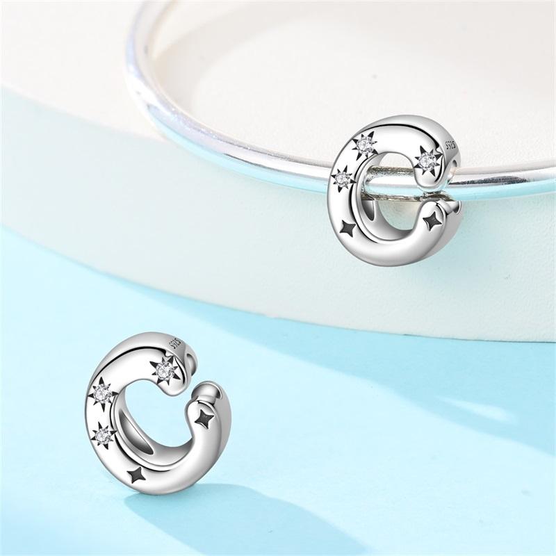 Copper 26 Letter A-Z Alphabet Charm Fine Beads Fit Original Charms Copper Bracelet Diy Fine Jewelry For Women Gifts Making