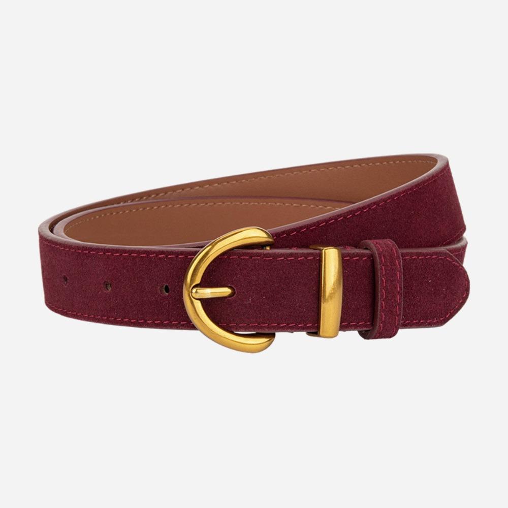 Casual Suede Leather Belt Trendy Business Waist Strap Gifts Trouser Dress Belts