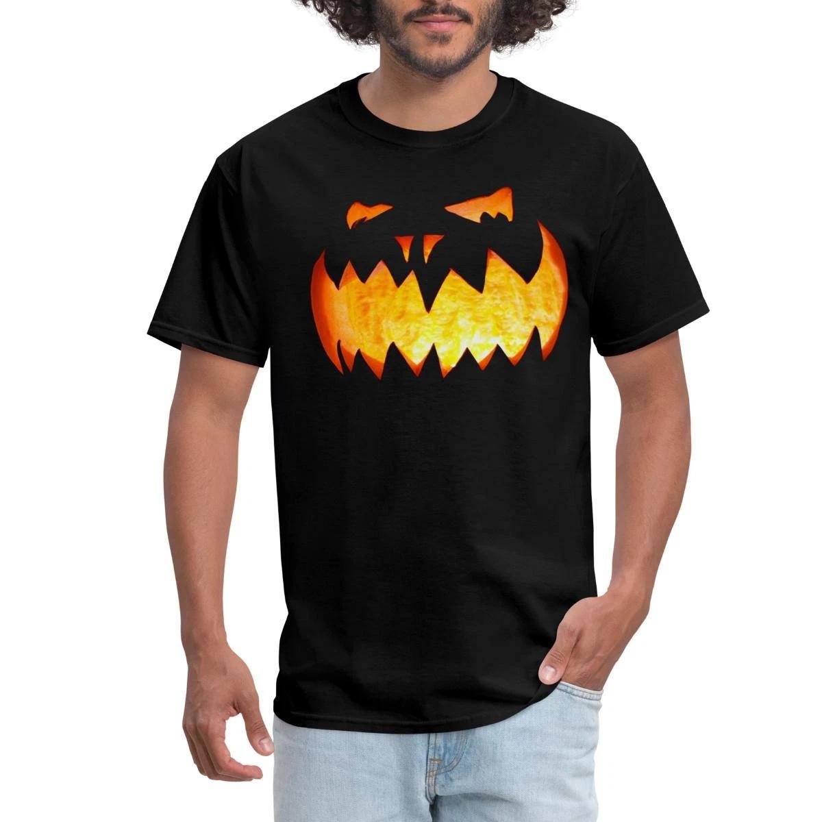 Halloween Pumpkin Face Men s T-Shirt XS