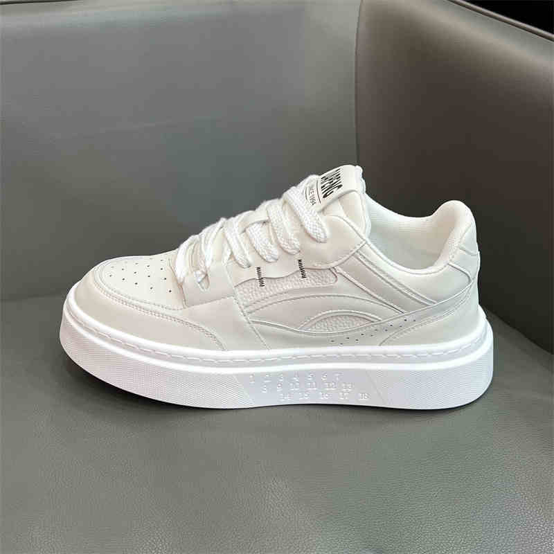 

Новые мужские классические модные низкие кроссовки для скейтбординга на толстой подошве, удобные кроссовки для баскетбола на мягкой подошве 44 белый