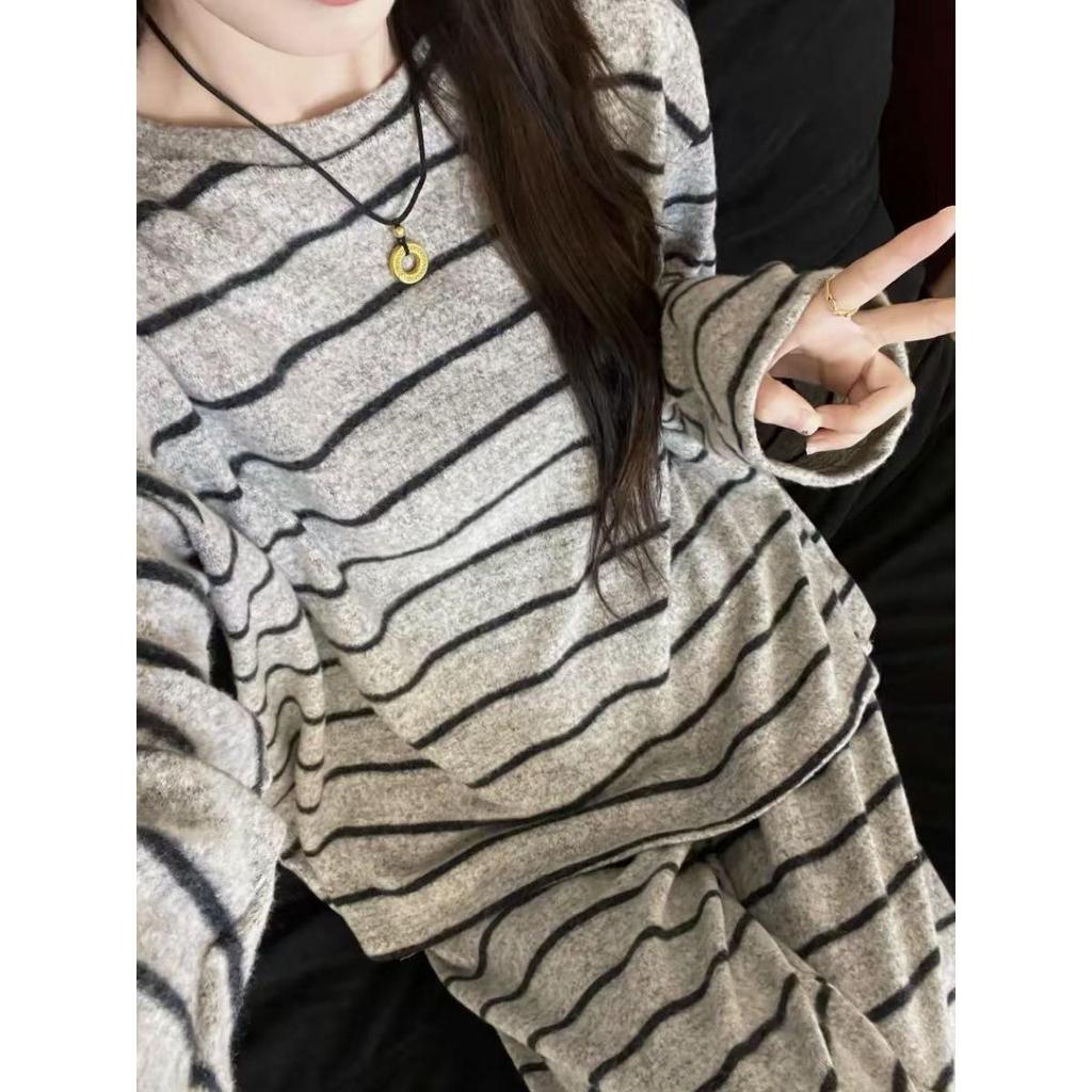 Damen-Pyjama-Set aus deutschem Samt - Warme Homewear im koreanischen Stil für Herbst/Winter