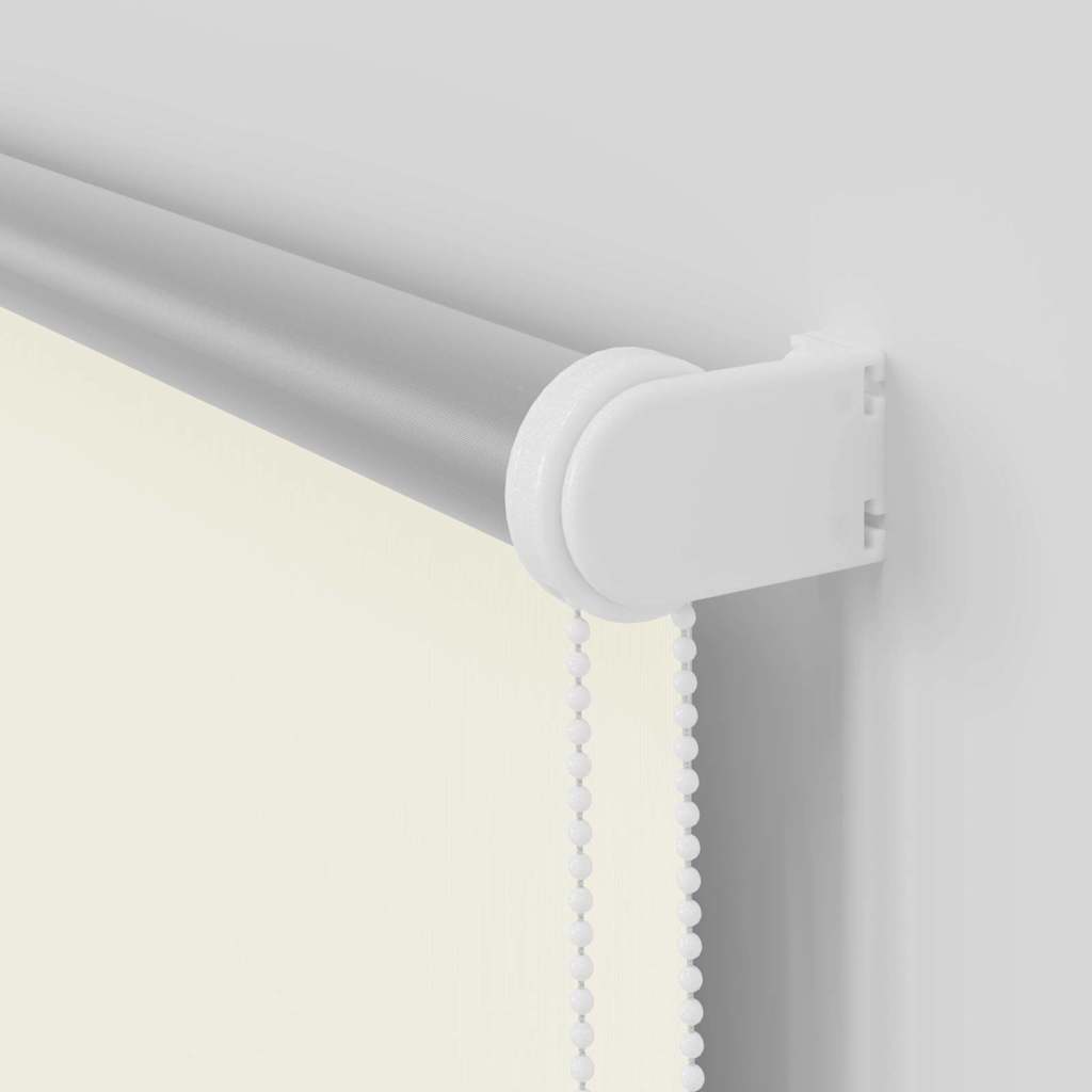 Blackout Roller Blind Cream White 125x210 cm Fabric Width 121.6 cm