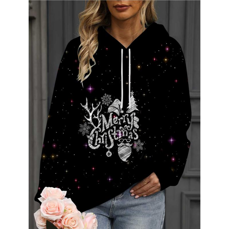 Fashion Women's Hooded Sweater 3D Printing Color Printing Casual Hooded Sweater