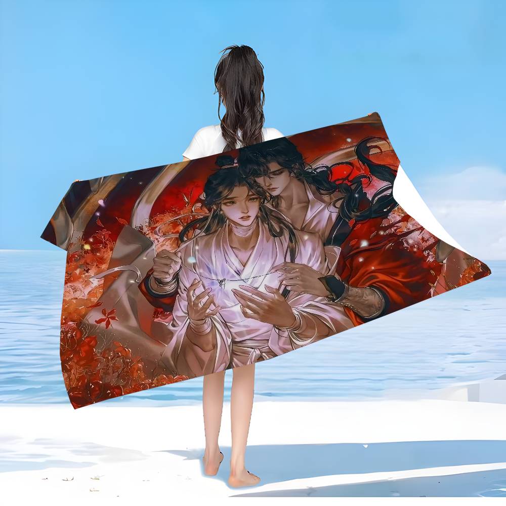 H-Heaven Officials Blessing Beach Towel For Kids Personalized Bath Towel Pool Towel Vacation Gift Picnic Towel Party Gift