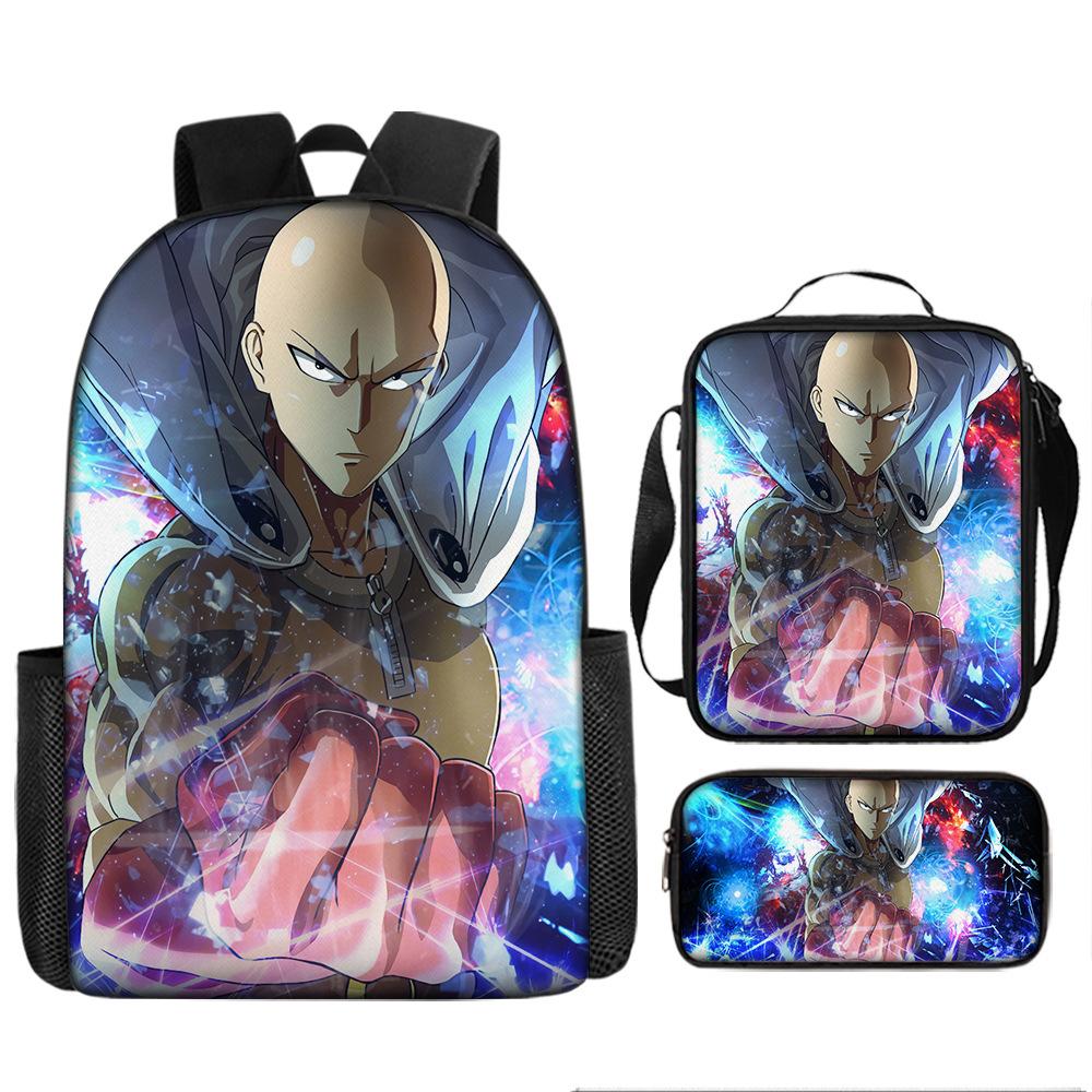 Naruto Naruto Primary And Secondary School Students Three-Piece Set School Bag Children'S Backpack Satchel Pencil Case